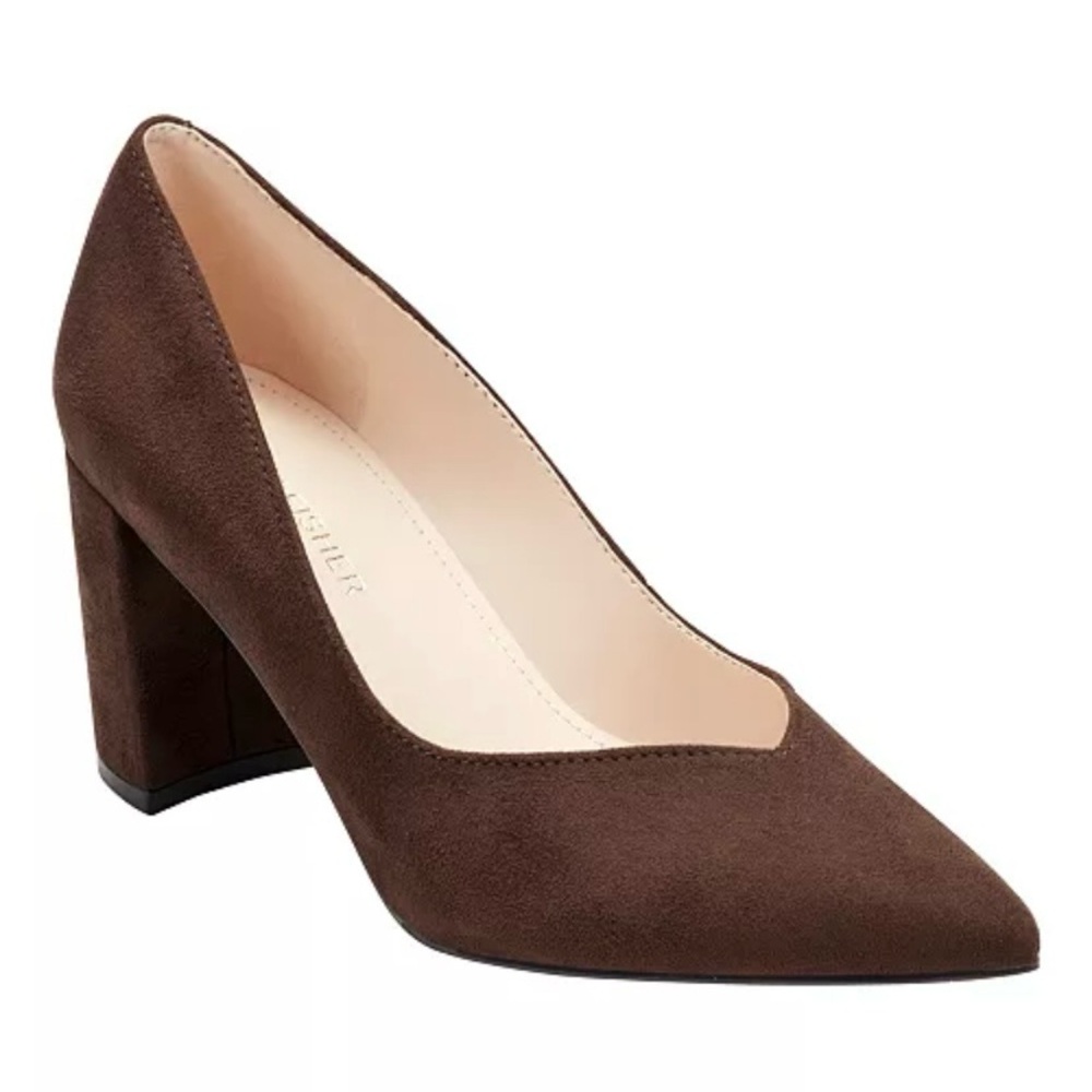 Marc Fisher Caitlin Slip-On Block Heel Pumps